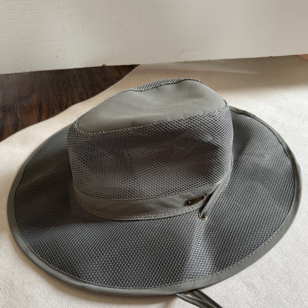 Stetson Gray no fly zone unisex Outdoor Mesh hiking fishing Hat